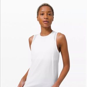 Lululemon white sculpt tank top size 10